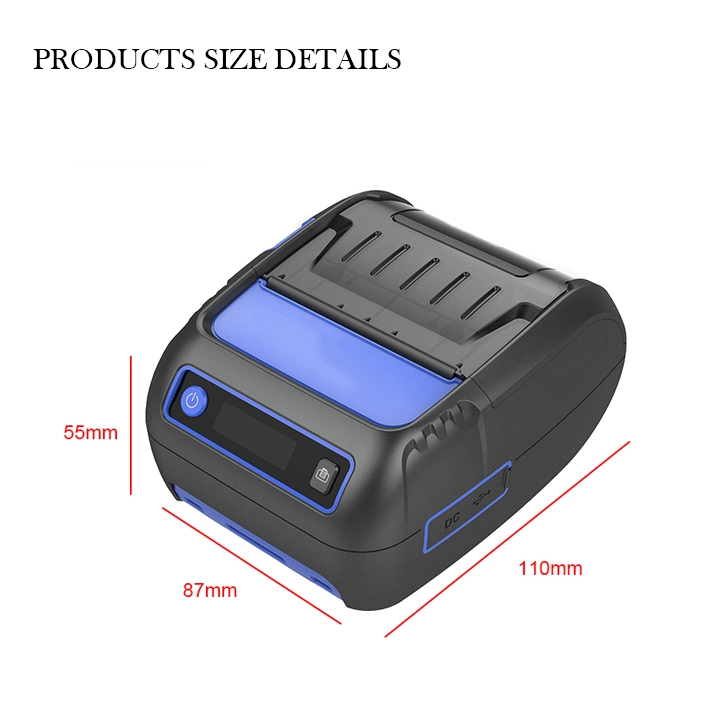 Handheld Portable Bt Thermal Printer Support Ios Android System