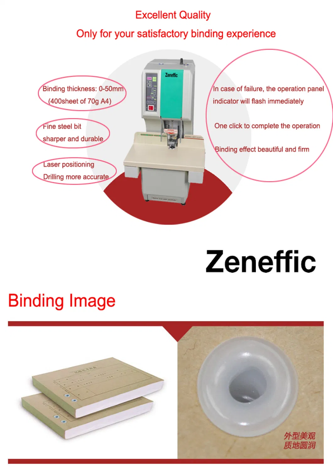 Automatic Financial Book Paper Binding Machine