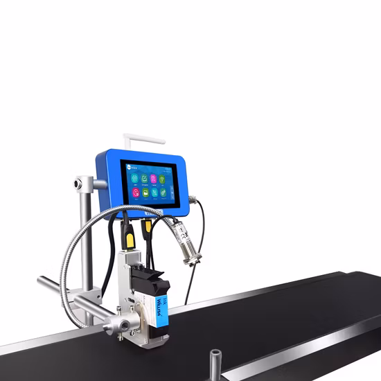 Impresora de inyección de tinta térmica Tij 2,5 de 25,4 mm con código Qr en línea de un solo cabezal de gran tamaño para bolsa
